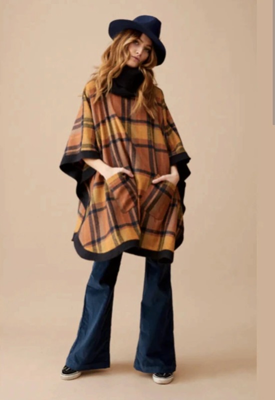 poncho tartan hipanema
